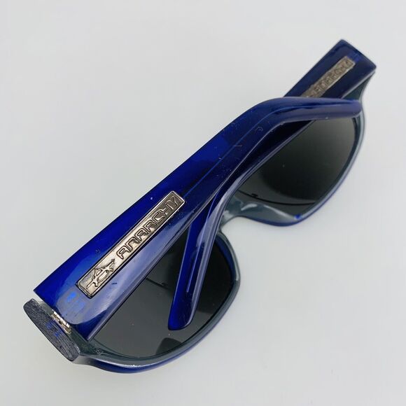 Anarchy Eyewear Sunglasses mod. Shroud Oval Wrap Blue Vintage